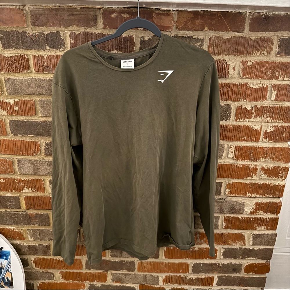 Gymshark Long Sleeve Tee Olive Green